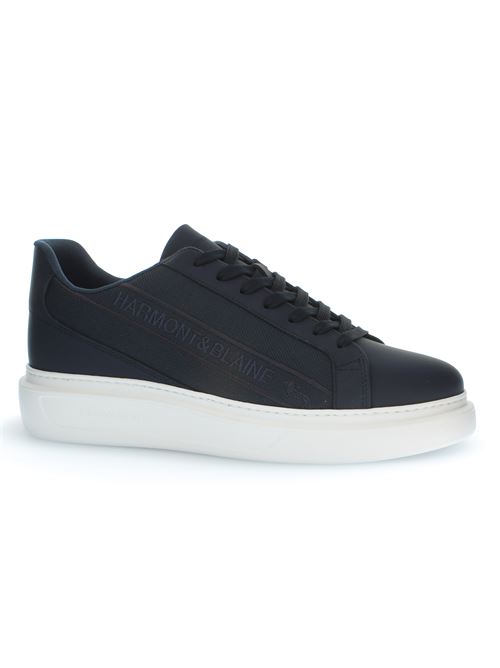 CALF GUM SNEAKER HARMONT & BLAINE | EFM252.031.A80.A6BLU - BLU